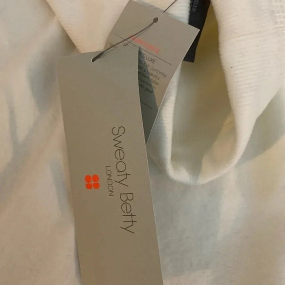 Sweaty Betty Fleece Cowl Neck Sweatshirt XXL NWT in Cream - Picture 9 of 9